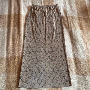 vintage pleated maxi skirt